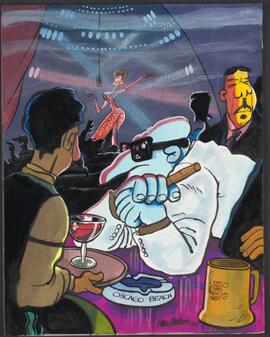 Pintura original Vampiros: "Terrori en Bar"